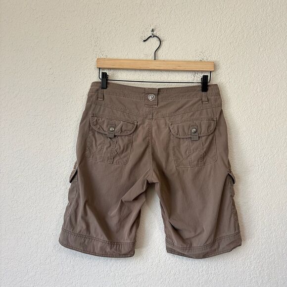 KUHL Womens Cargo Outdoor Shorts Utility Stretch in Brown - Picture 1 of 11